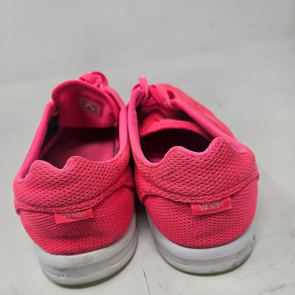 Vans ISO 1.5 Neon Pink Mesh Sneakers Low Top UltraCush Lite Mens 7.5 Womens 9